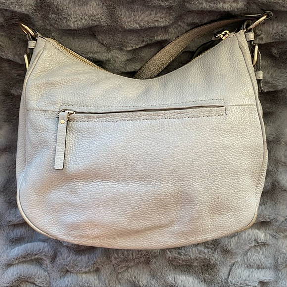 Kate Spade Gray Pebbled Leather Hobo Shoulder Bag - Picture 3 of 10